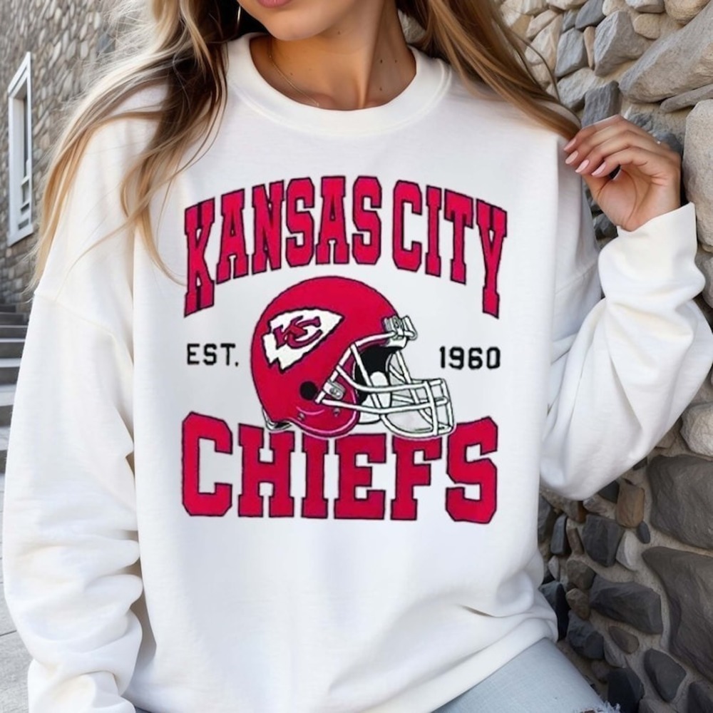 Vintage Kansas City Football Sweatshirt, Kansas Football Vintage Sweatshirt